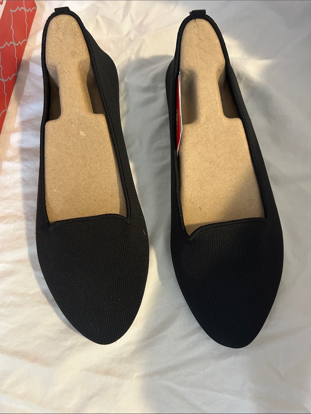 Skechers Black Women's Knit Slip-On Flats - Cleo Sherlock